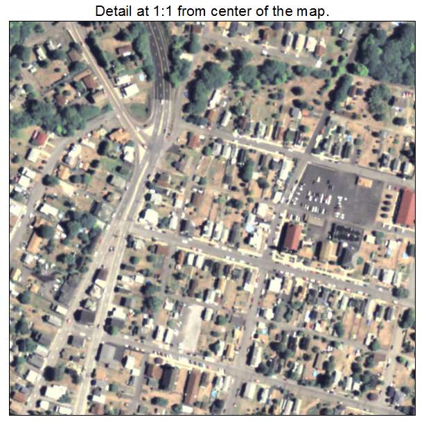 Dupont, Pennsylvania aerial imagery detail