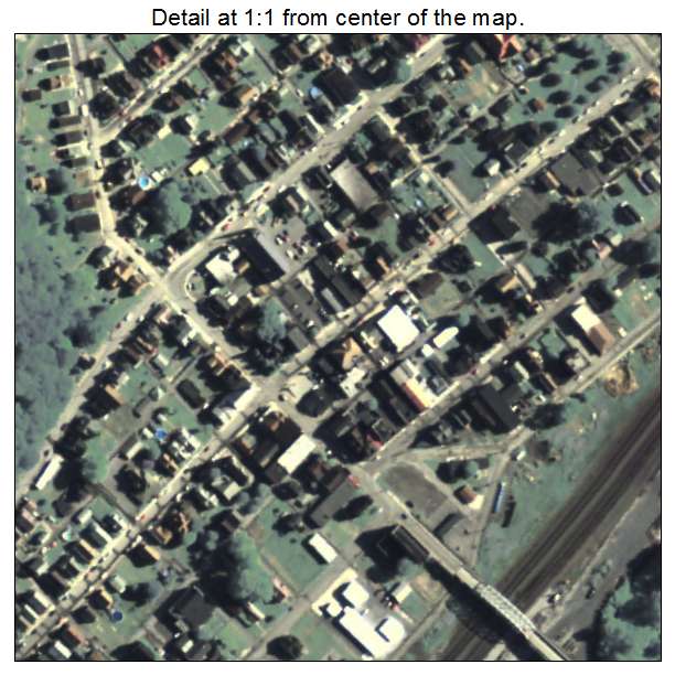 East Conemaugh, Pennsylvania aerial imagery detail