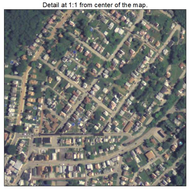 East McKeesport, Pennsylvania aerial imagery detail
