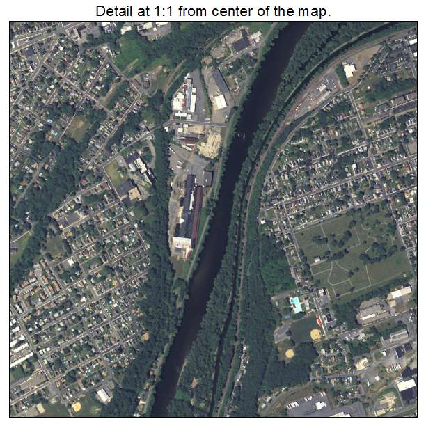 Easton, Pennsylvania aerial imagery detail