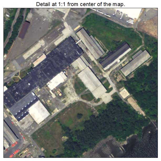 Eddystone, Pennsylvania aerial imagery detail