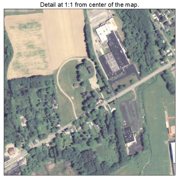 Edinboro, Pennsylvania aerial imagery detail