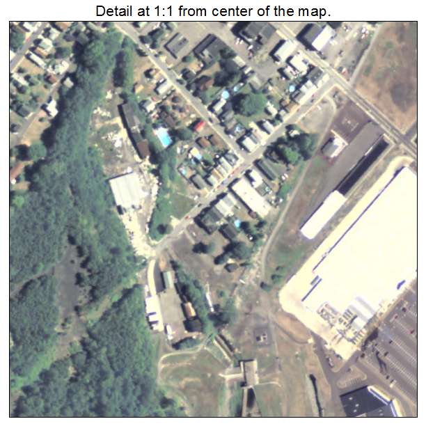 Edwardsville, Pennsylvania aerial imagery detail