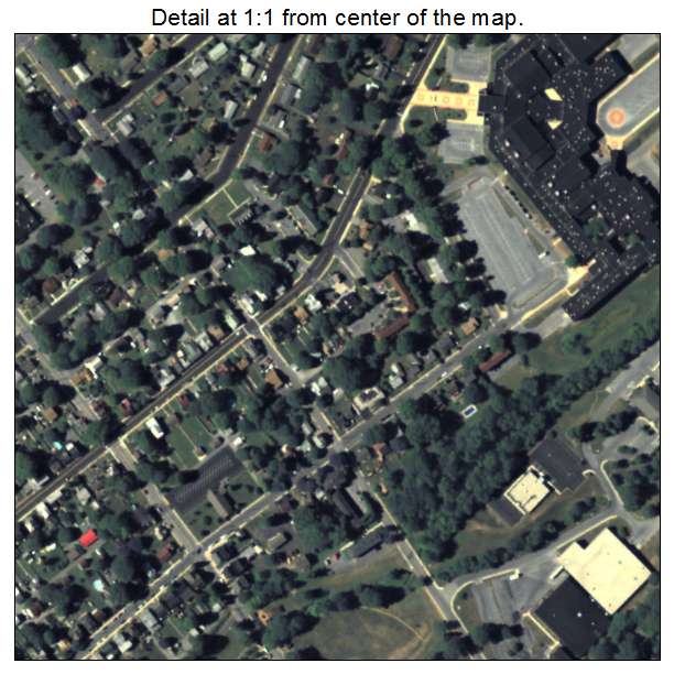 Elizabethtown, Pennsylvania aerial imagery detail