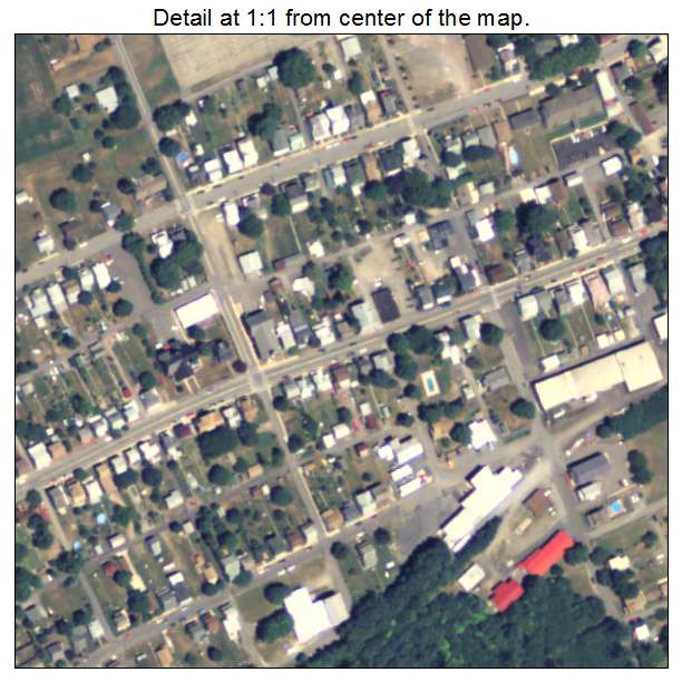 Elizabethville, Pennsylvania aerial imagery detail