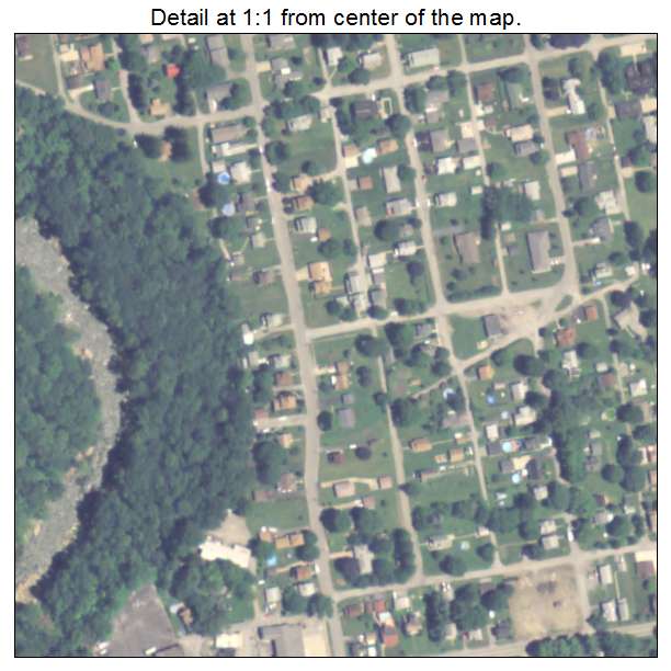 Ellport, Pennsylvania aerial imagery detail