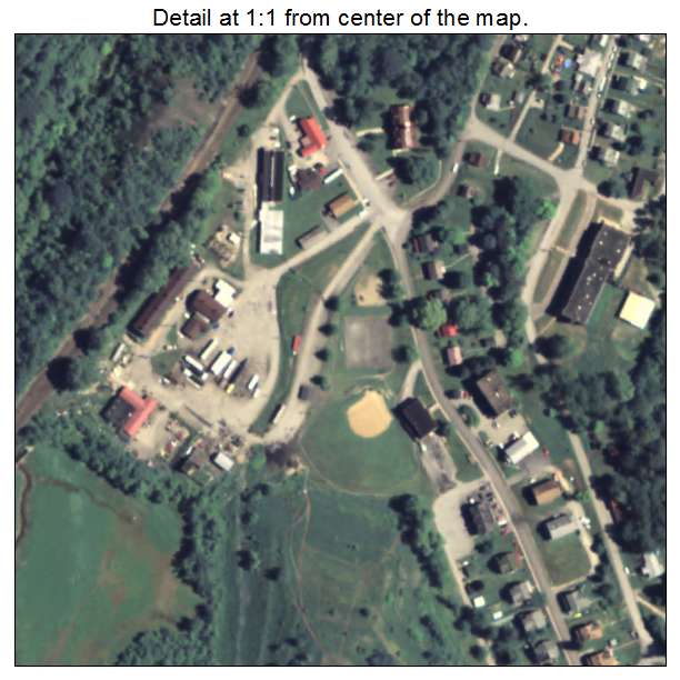 Ellsworth, Pennsylvania aerial imagery detail