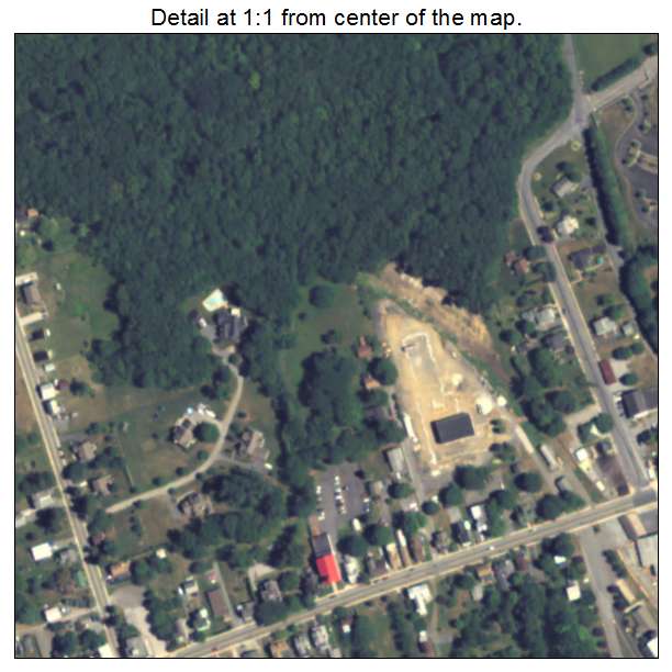 Elverson, Pennsylvania aerial imagery detail