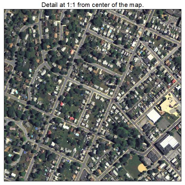 Emmaus, Pennsylvania aerial imagery detail