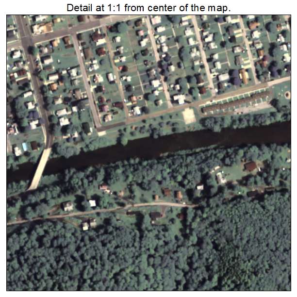 Emporium, Pennsylvania aerial imagery detail
