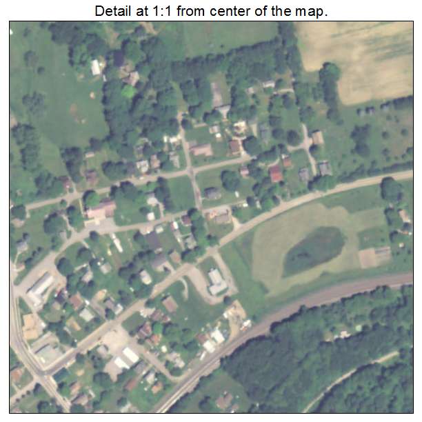 Enon Valley, Pennsylvania aerial imagery detail