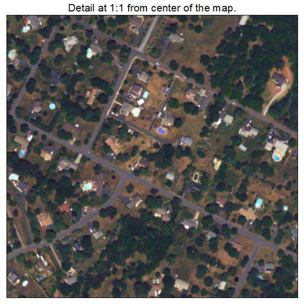 Evansburg, Pennsylvania aerial imagery detail