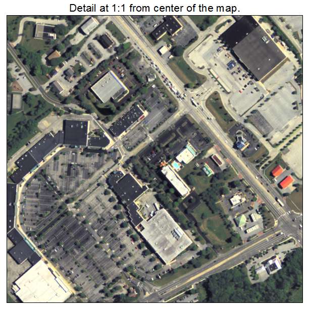 Exton, Pennsylvania aerial imagery detail