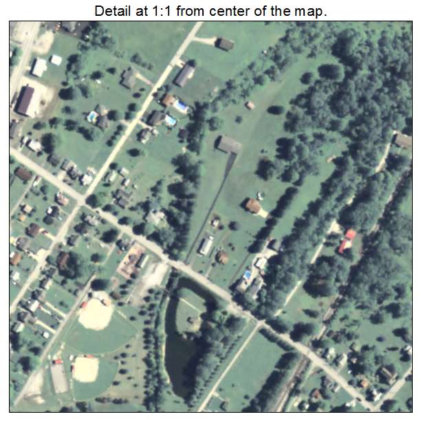Fairchance, Pennsylvania aerial imagery detail