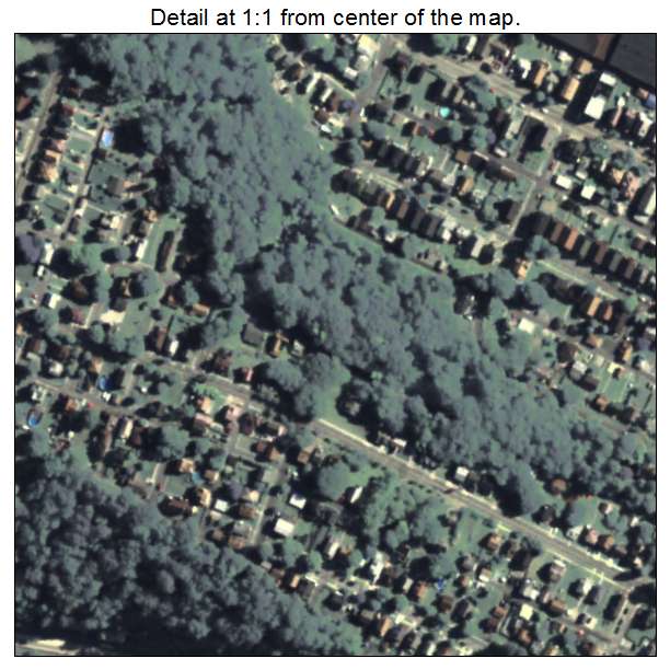 Ferndale, Pennsylvania aerial imagery detail