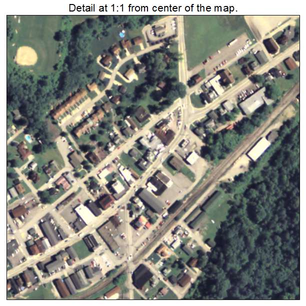 Finleyville, Pennsylvania aerial imagery detail