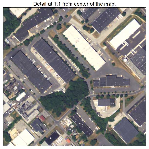 Folcroft, Pennsylvania aerial imagery detail