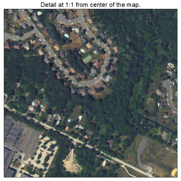 Fort Washington, Pennsylvania aerial imagery detail