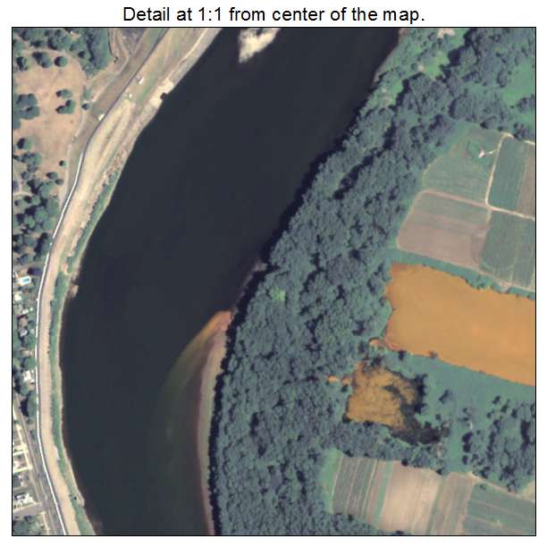 Forty Fort, Pennsylvania aerial imagery detail
