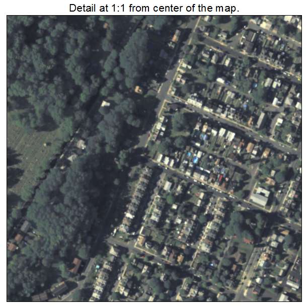 Fountain Hill, Pennsylvania aerial imagery detail