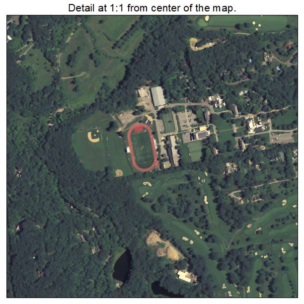 Fox Chapel, Pennsylvania aerial imagery detail