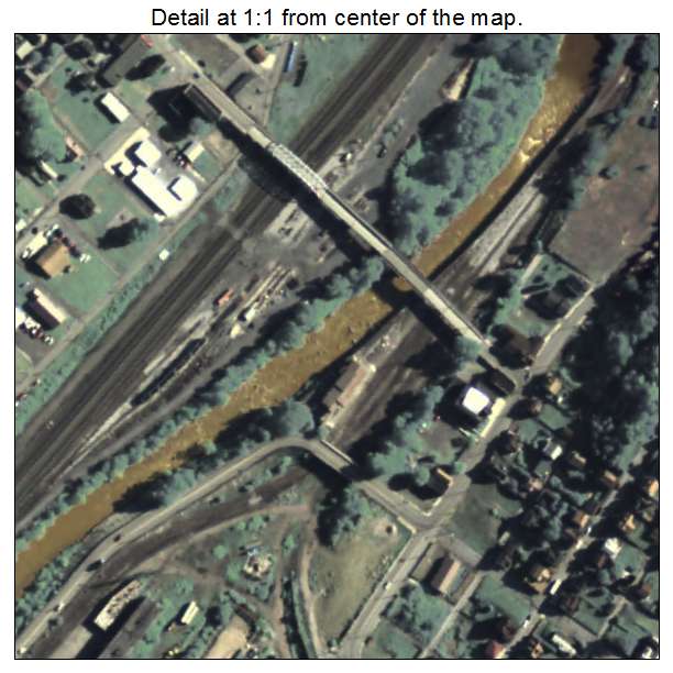 Franklin, Pennsylvania aerial imagery detail