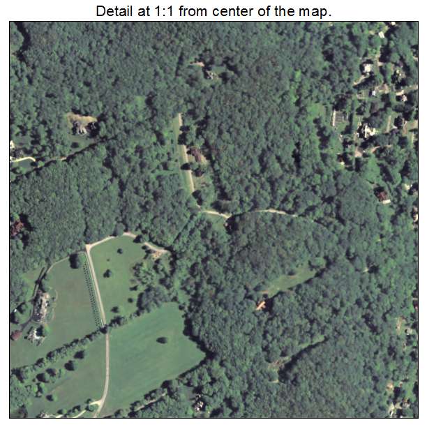 Franklin, Pennsylvania aerial imagery detail