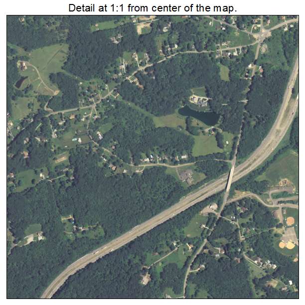 Franklin Park, Pennsylvania aerial imagery detail