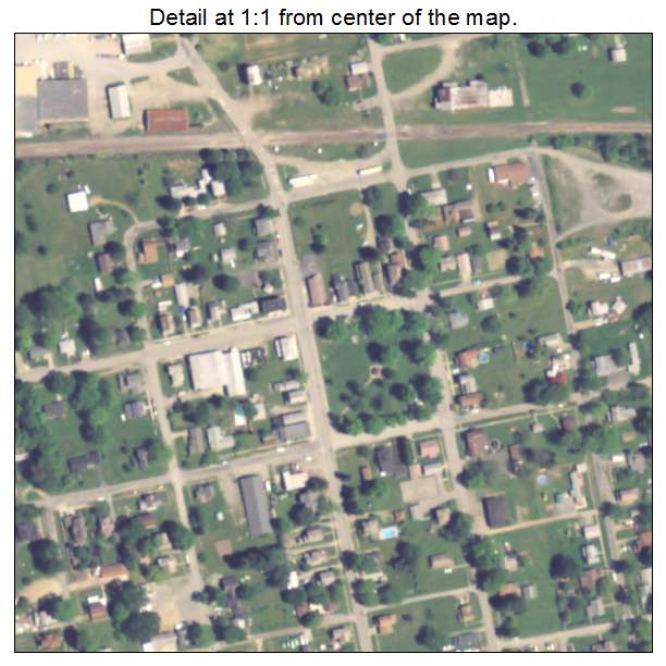 Fredonia, Pennsylvania aerial imagery detail