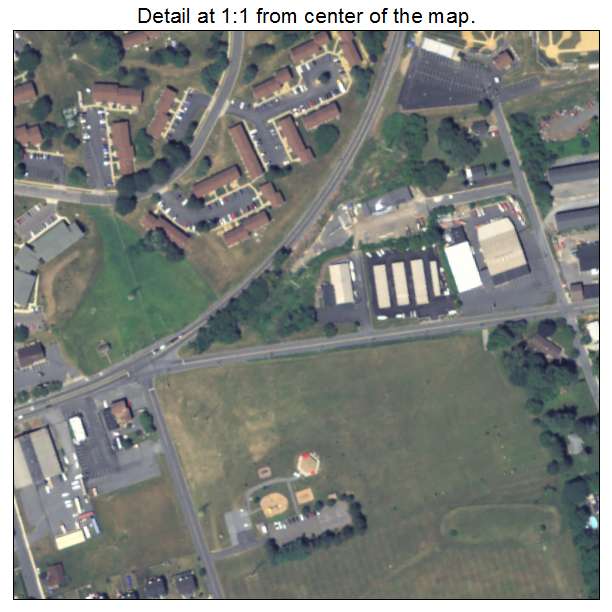 Freemansburg, Pennsylvania aerial imagery detail
