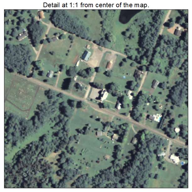 Friendsville, Pennsylvania aerial imagery detail