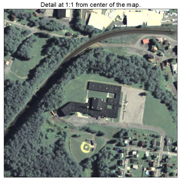 Gallitzin, Pennsylvania aerial imagery detail