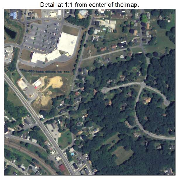 Gap, Pennsylvania aerial imagery detail