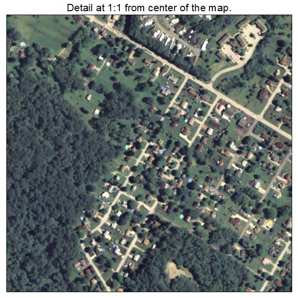 Gastonville, Pennsylvania aerial imagery detail