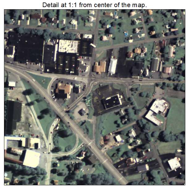 Geistown, Pennsylvania aerial imagery detail