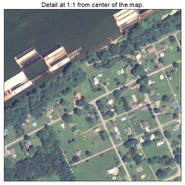 Georgetown, Pennsylvania aerial imagery detail
