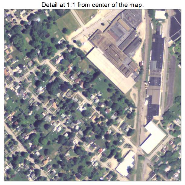 Girard, Pennsylvania aerial imagery detail
