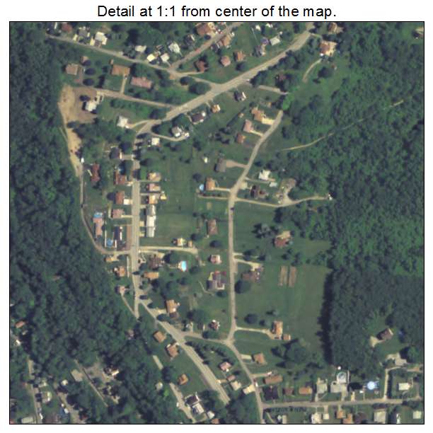 Glassport, Pennsylvania aerial imagery detail