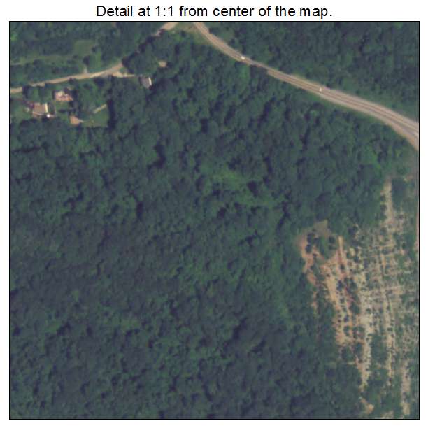 Glenfield, Pennsylvania aerial imagery detail