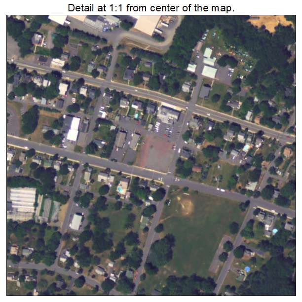 Green Lane, Pennsylvania aerial imagery detail