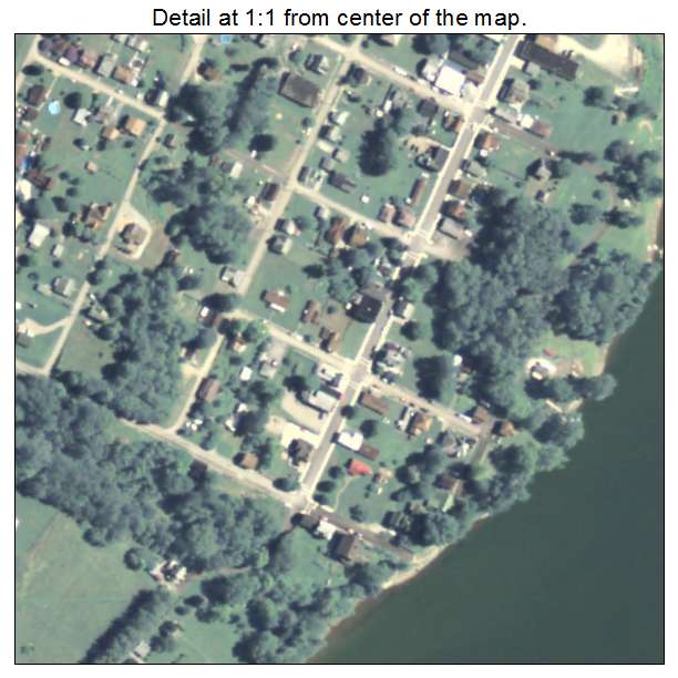 Greensboro, Pennsylvania aerial imagery detail