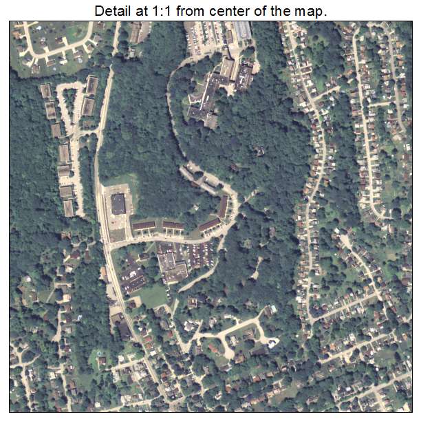 Greensburg, Pennsylvania aerial imagery detail