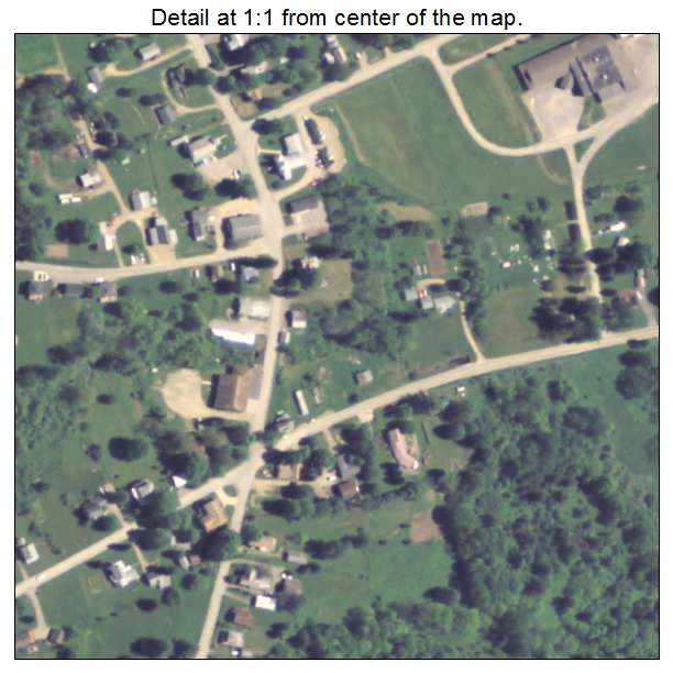 Guys Mills, Pennsylvania aerial imagery detail