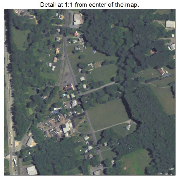 Halfway House, Pennsylvania aerial imagery detail