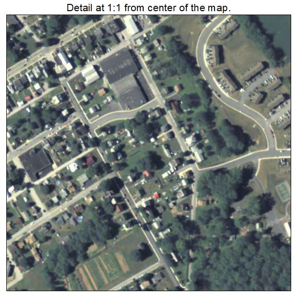 Hallam, Pennsylvania aerial imagery detail
