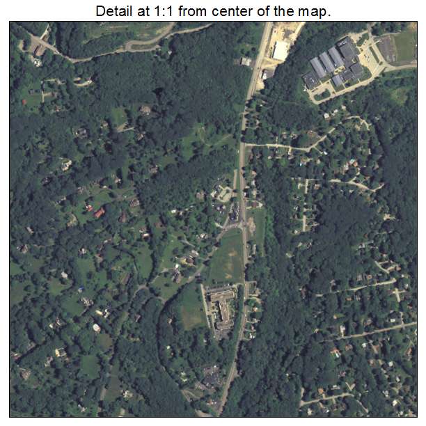 Hampton Township, Pennsylvania aerial imagery detail