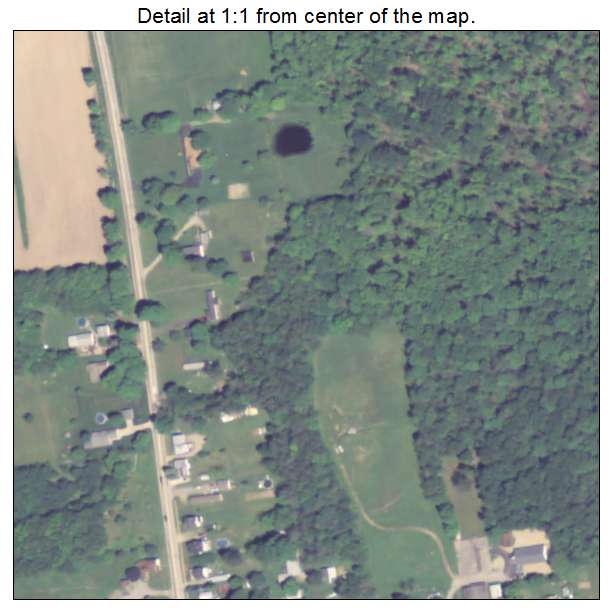 Harmonsburg, Pennsylvania aerial imagery detail