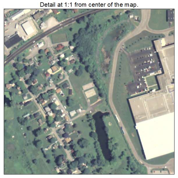 Harmony, Pennsylvania aerial imagery detail
