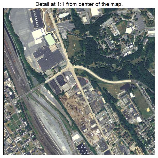 Harrisburg, Pennsylvania aerial imagery detail