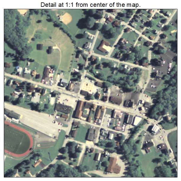 Harrison City, Pennsylvania aerial imagery detail